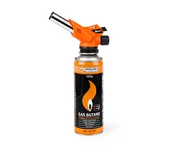 Газовий пальник з п'єзопідпалом туристичний (для паяння) Polax 1,65 kW, 1300 °C (32-017) - мініатюра 5