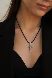 Шнурок шовковий зі сріблом (8034) 60 - мініатюра 10