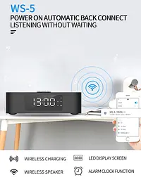 Портативна акустика Yison WS-5 with Qi Charger з бездротовою зарядкою - мініатюра 4
