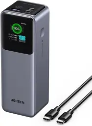 Power Bank Ugreen PB722 25000mah 200W LED (35525B) Gray UA - мініатюра 2