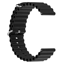 Ремінець Hump для Huawei Watch 2 - чорний ширина кріплення 20мм силікон Watchbands (W23-4WB23060001) - мініатюра 3