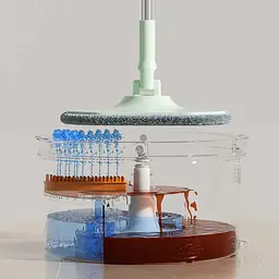 Комплект швабри та відра CoolMop Happy Flat Spin (CW006) - мініатюра 4