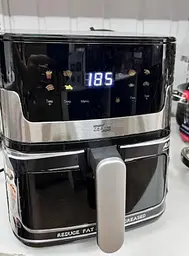 Аерофритюрниця Zepline ZP-215 8 л з сенсорним управлінням дисплеєм і таймером 3500 Вт Чорна - мініатюра 4