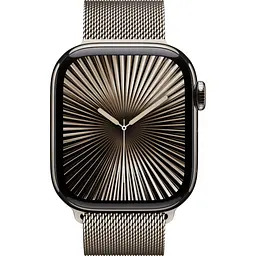 Смарт-годинник Apple Watch Series 10 GPS + Cellular 42mm Natural Titanium Case with Natural Milanese Loop (MWXF3) [115191] - мініатюра 2