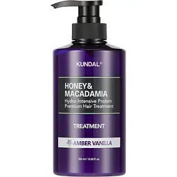 Кондиціонер для волосся Kundal Honey & Macadamia Protein Hair Treatment Amber Vanilla Янтарна ваніль 500 мл