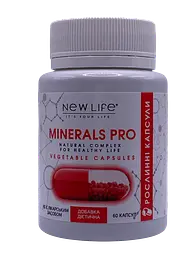 Мінеральний комплекс New Life Minerals pro із вітаміном D3 60 капсул