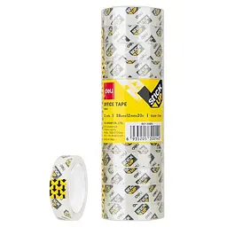 Стрічка канцелярська Deli E30014 StickUp 12 мм х 18 м х 38 мкм, прозора 12 шт.