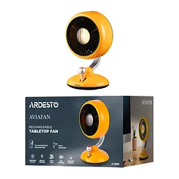 Вентилятор настільний ARDESTO AviaFan FT-F3600BG Yellow, 12 см, акумулятор, підсвітка, USB-A Type-C - мініатюра 7