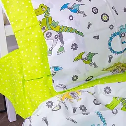 Простирадло MirSon Kids Time Бязь, 17-0576, Dinosaur robot - мініатюра 6