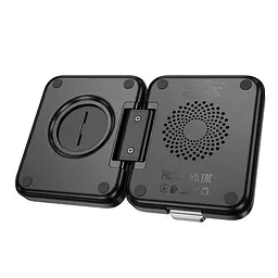 Зарядка Qi HOCO Ingenious 3-in-1 folding magnetic wireless charger CQ11 |15W| - мініатюра 3