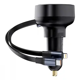 АЗП Baseus Enjoyment Pro 60W (USB) + Retractable Type-C+Lightning Cables - мініатюра 7