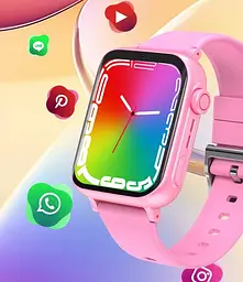 Дитячий смарт годинник Lemfo T4 з операційною системою Android, 4G сім картою, 16GB пам’яті, відеозв’язком, YouTube, TikTok, WhatsApp, Instagram, камерою, кнопкою SOS, до 4 днів роботи - мініатюра 9