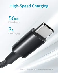 Кабель Anker USB-A → USB-C 0,9 м, нейлоновий, комплект 2 шт для заряджання та передачі даних - мініатюра 6