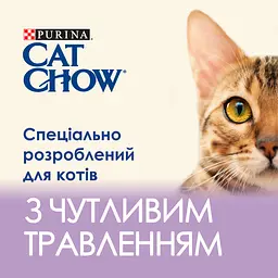 Вологий корм для котів Cat Chow Sensetive з лососем та цукіні 85 г - мініатюра 4