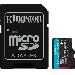 Карта пам'яті Kingston 1TB microSDXC сlass 10 UHS-I U3 V30 A2 Canvas Go Plus G4 (SDCG4/1TB)
