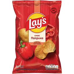 Чипси Lay's зі смаком паприки 120 г (920464)