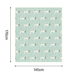 Килимок для пікніка Naturehike (CNK2350WS010) 145x170 - зелений з собаками - мініатюра 2