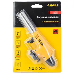 Горелка газовая Sigma с пьезоподжигом (2901401) - мініатюра 5