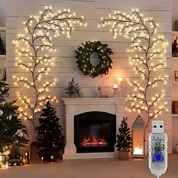 Гірлянда 1,5 м 144 LED, USB, 8 режимів, тепле світло - мініатюра 2
