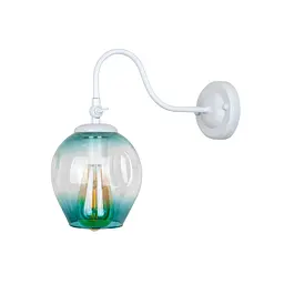 Бра настінне Levistella 756WPR0231F3-1 WH+BL, E27, 1 лампа, білий і блакитний, сучасний стиль