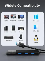 USB-хаб Cabletime CB02B 4 ports - мініатюра 6