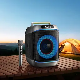 Портативна колонка REMAX RB-MB12 Party lighting Wireless Portable Speaker, 60W, Black - мініатюра 2
