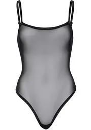 Еротичне боді Leg Avenue Cami bodysuit with thong Black M/L, на бретелях - мініатюра 3