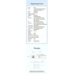 Зарядний пристрій Vention 1xUSB-C PD30W + 1xUSB QC3.0 30W GaN + cable USB-C to USB-C 1.0m white (TZ-FEQW0-EU-01) - мініатюра 10