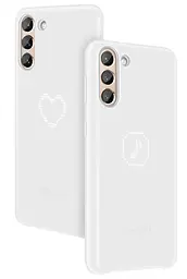 Чохол протиударний LED Cover EF-KG996CWEGRU для Samsung Galaxy S21 Plus (6.7") White - мініатюра 5