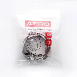 Хомут черв'ячний Apro HCN-09 W2 32-50 мм 50 шт. 30412 - мініатюра 2