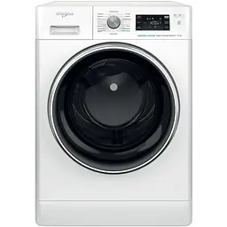 Пральна машина Whirlpool фронтальна 11 кг 1400 A+++ 60 см дисплей пара інвертор люк чорний білий