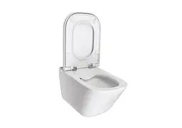 Унітаз підвісний Roca Gap Clean Rim A34H47C000 з кришкою Soft Close, Білий - мініатюра 2