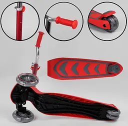 Самокат Best Scooter 60х18х30 см Червоний 000231454 - мініатюра 4