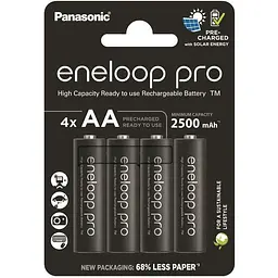 Акумулятор Panasonic BK-3HCDE/4CP Eneloop Pro NI-MH AA 2500 мАг 4 шт.