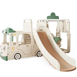 Дитячий ігровий комплекс Mealux Amber White / Green (арт. KD-B010 White / Green)