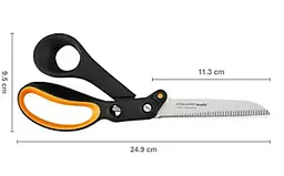 Ножиці для важкої роботи з зазубреним лезом Fiskars 24 см (879168) 1020223 - мініатюра 2