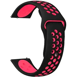Ремінець Apple Watch Nike Sport 42/44/45/46/49 mm Чорний+Рожевий (7)