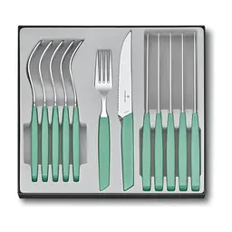 Набор столовых приборов Victorinox Swiss Modern Table Set 12 шт Steak Mint (6.9096.12W41.12)