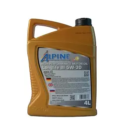 Моторна олива Alpine 5W-30 Longlife III 4л (0285-4) - мініатюра 2