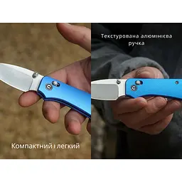 Ніж складаний кишеньковий Civivi Baby Banter 2, (5.9 см) Nitro-V / Aluminum синій - мініатюра 11