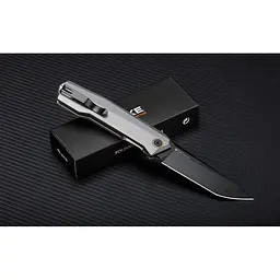 Ніж складаний туристичний Ruike P166-AК, (9.2 см) 14C28N/Aluminum сірий - мініатюра 8