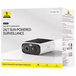 IP камера відеоспостереження Baseus S1 Lite Outdoor 2K зовнішня із сонячною панеллю - мініатюра 4