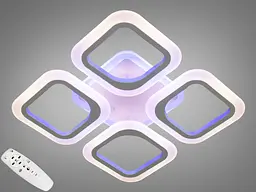 Люстра стельова LED Diasha AS8060/4WH, 50W, 3200K-6000K, білий метал, сучасний стиль для дитячої кімнати