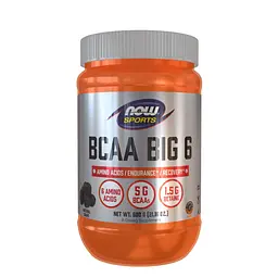 Амінокислота NOW BCAA Big 6 Powder, 600 грам - Виноград