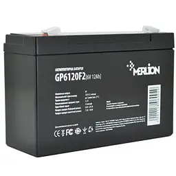 Акумуляторна батарея для ДБЖ Merlion AGM 6 V / 12 А*ч (GP612F2)