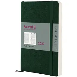 Щоденник Axent 2027 Partner Soft Skin 145x210 мм темно-зелений (8810-27-23-A)