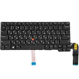 Клавіатура для ноутбука LENOVO (ThinkPad: E14 Gen 5) rus, black, без фрейму - мініатюра 2