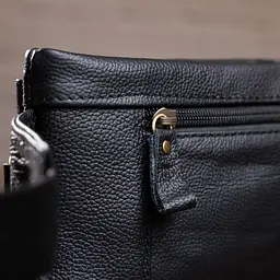 Сумка на пояс 14734 Vintage чорна - мініатюра 7