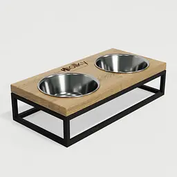 Hollky Base S — миски на підставці для маленьких собак та котів (2 × 0,45 л) - мініатюра 4