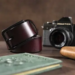 Чоловічий шкіряний ремінь Vintage 115х3,7 см acs0015201 - мініатюра 7
